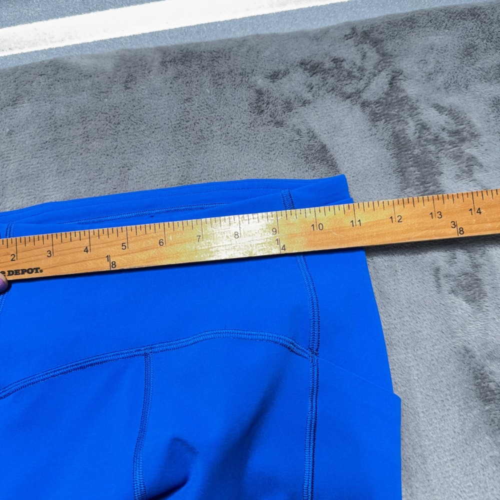 Lululemon Fast and Free 7/8 Leggings Womens 2 Cerulean Nulux‎ Running Active - Picture 9 of 10